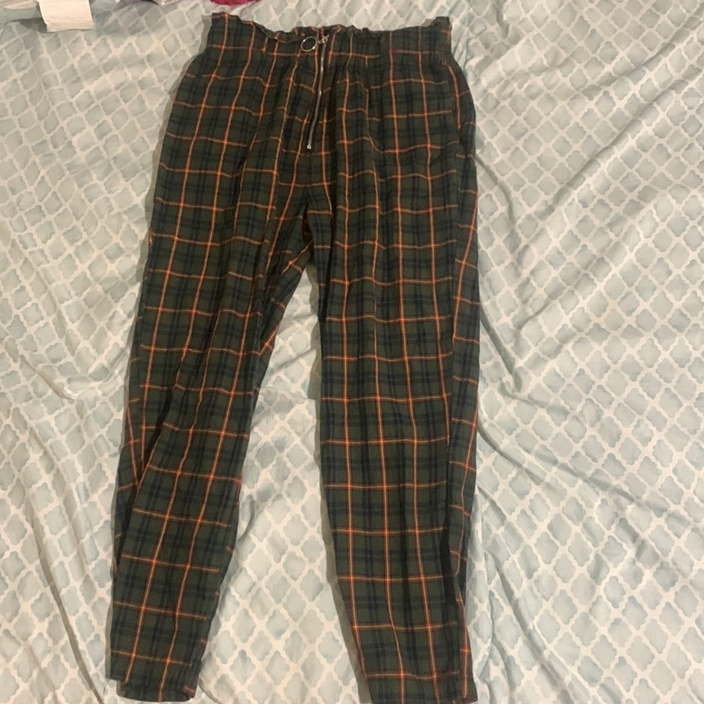 Plaid jeans